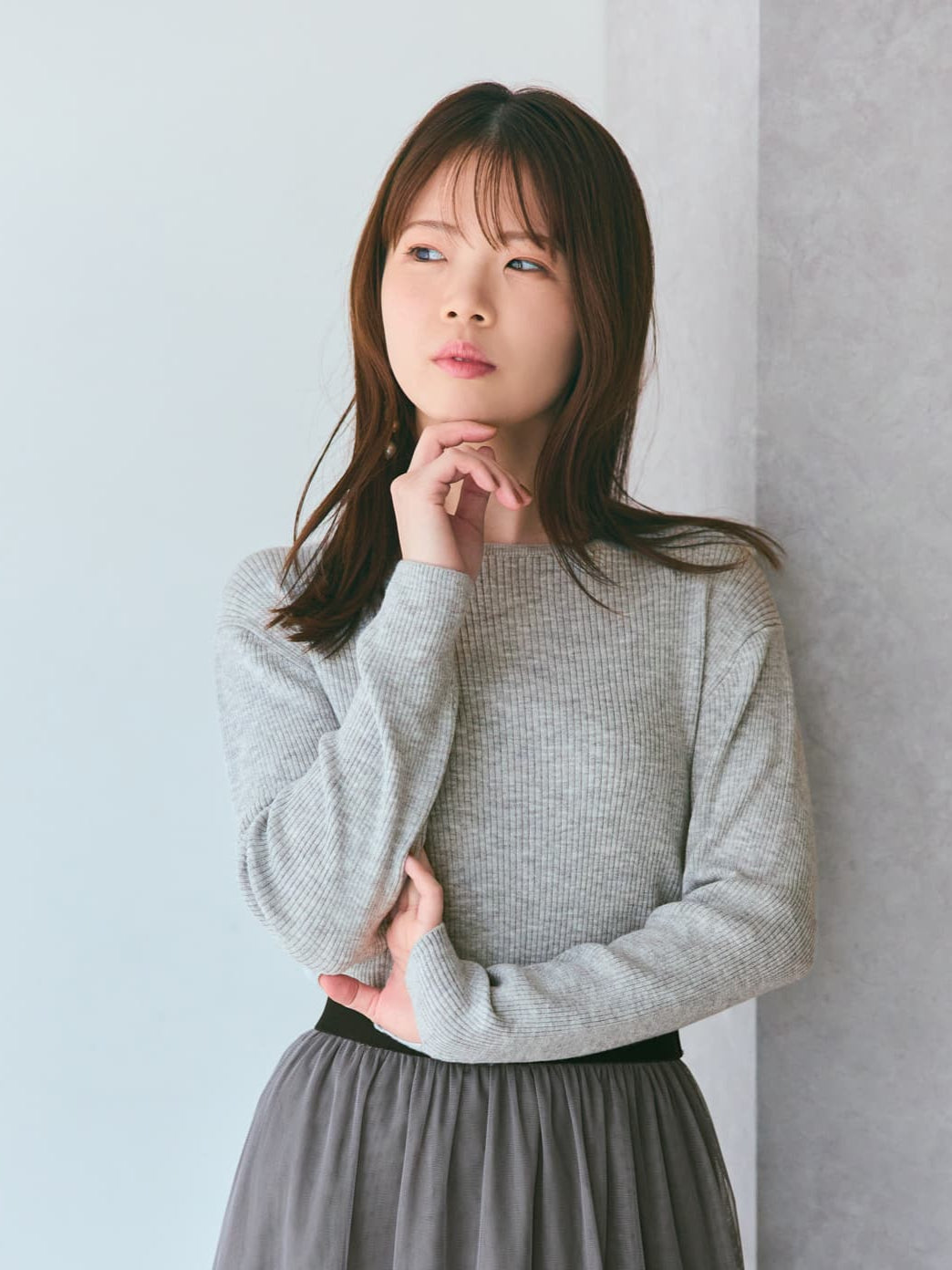 ♡ボートネックリブニット♡ ボートネック リブニット トップス