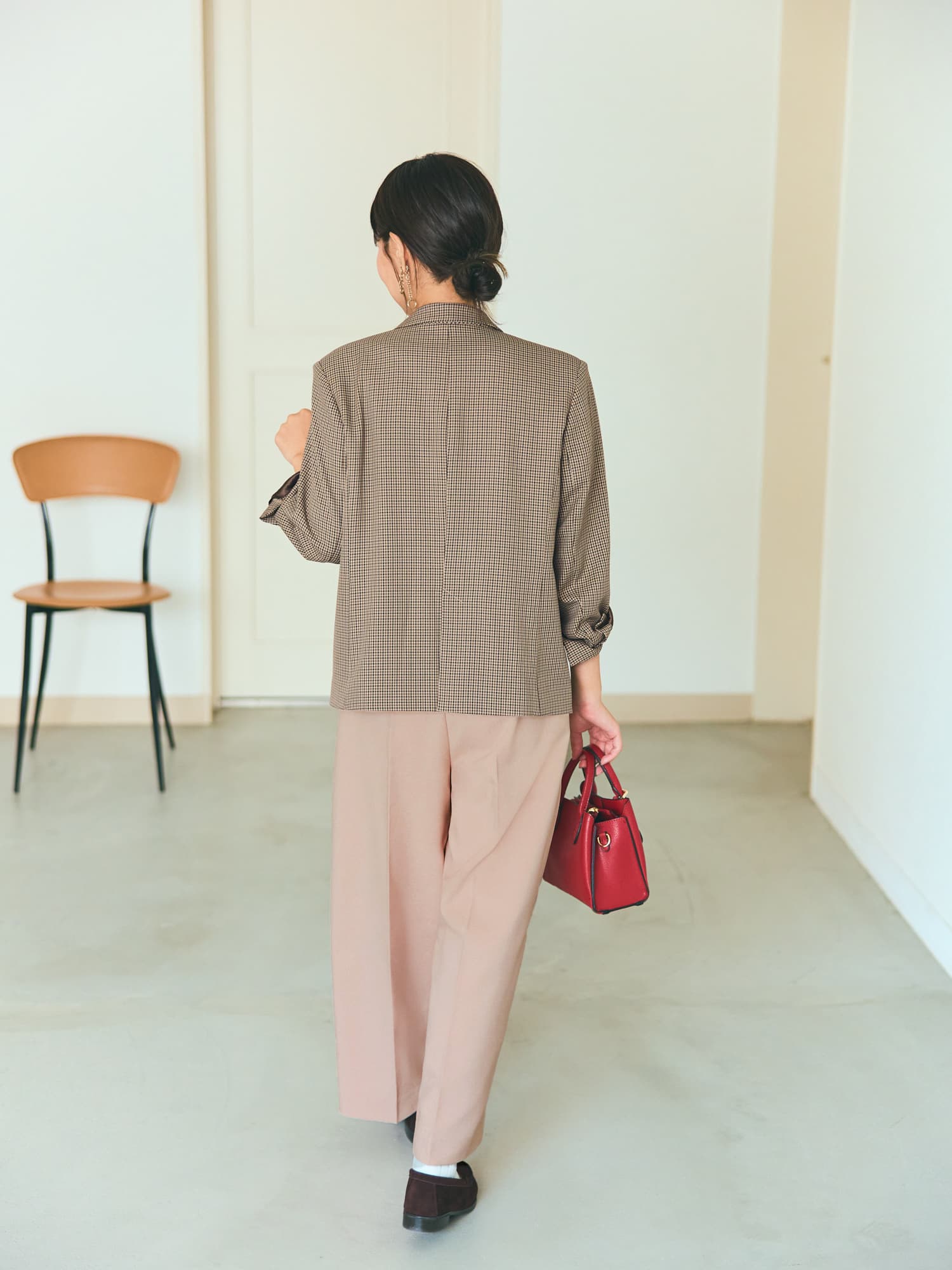 ツータックカーブパンツ-short & regular | 小柄・低身長女性向け