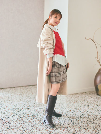 アルパカウール2wayネックニット　[通常]