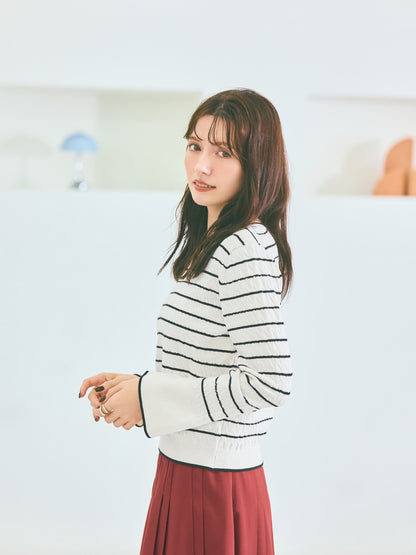 ミニケーブルリブニット　[通常]