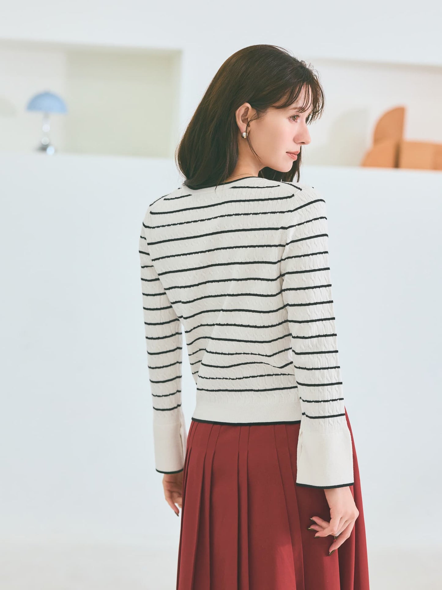 ミニケーブルリブニット　[通常]