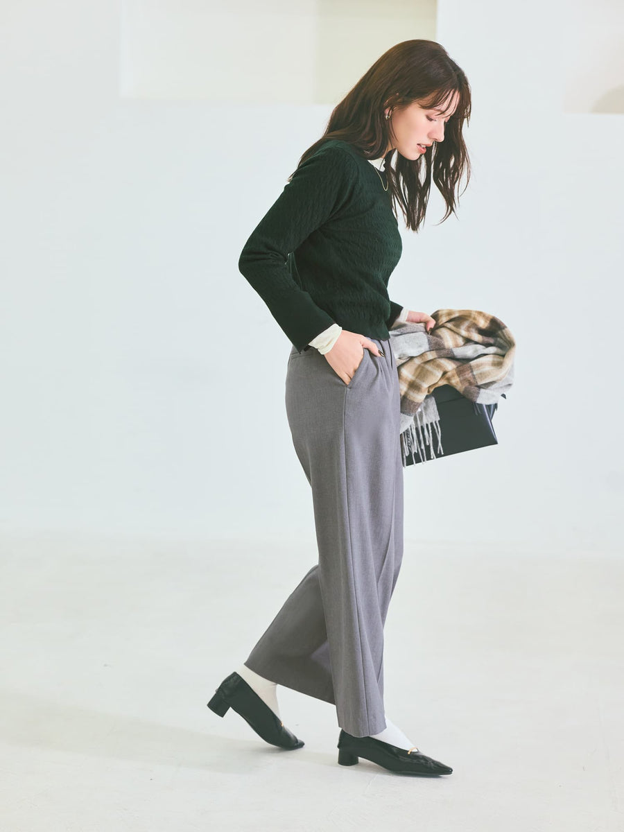 ミニケーブルリブニット　[通常]