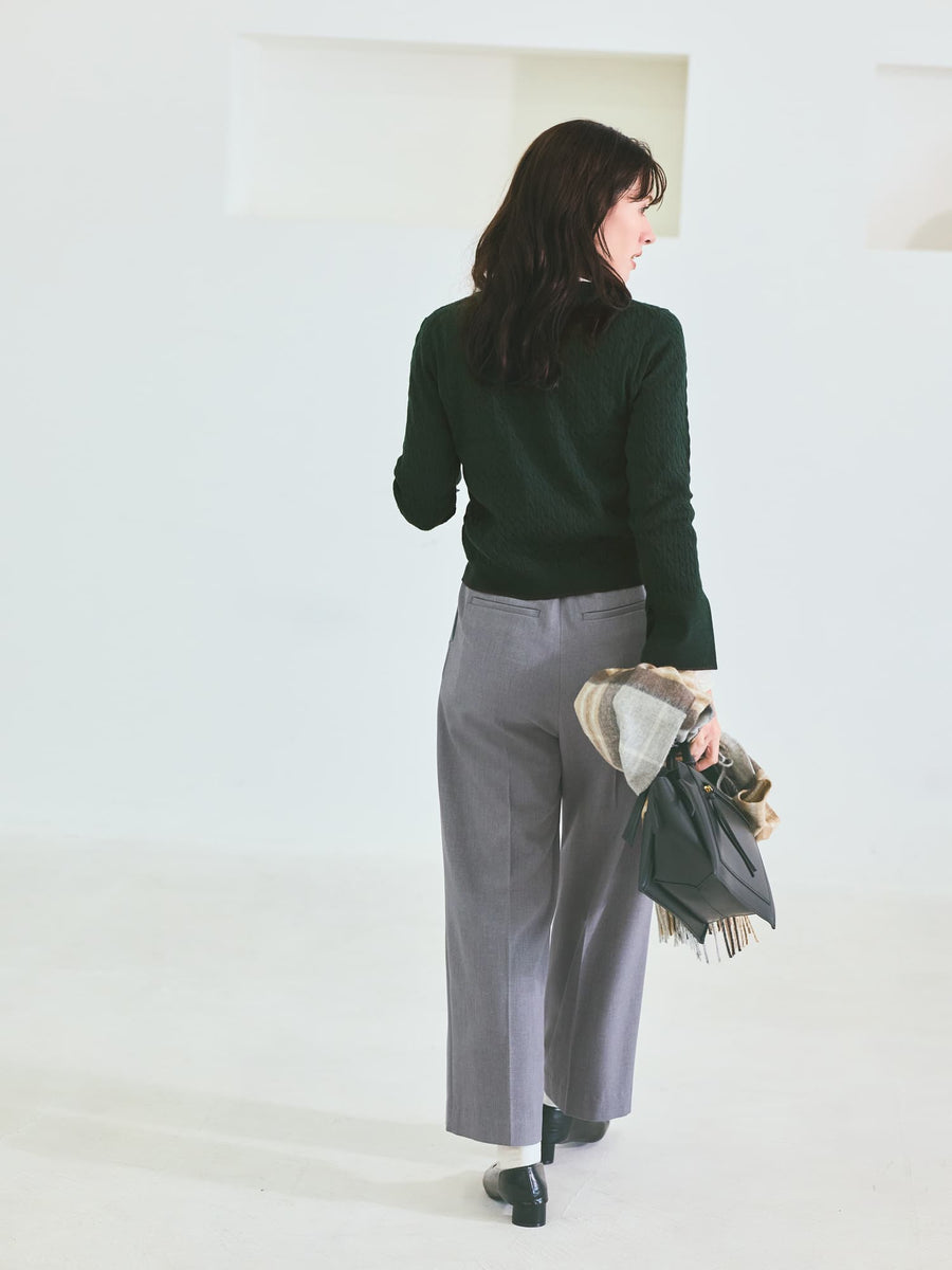 ミニケーブルリブニット　[通常]