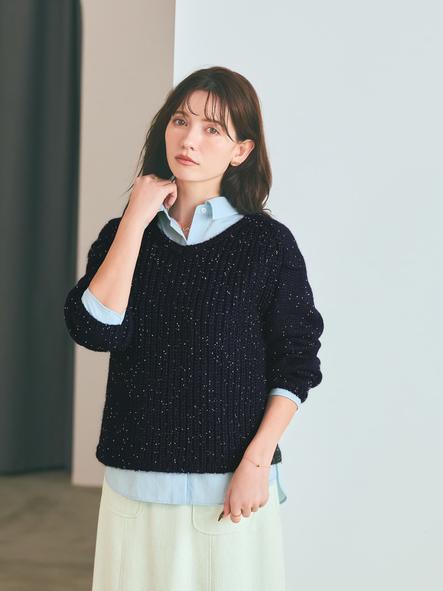 odulコラボ】ドットハーフエタニティリング | 小柄・低身長女性向け