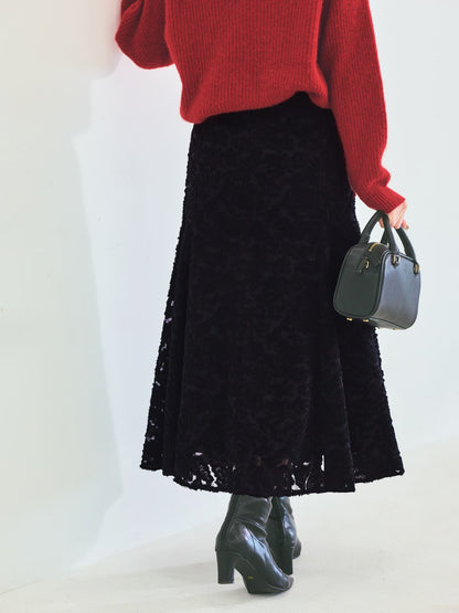 カットジャカードマーメイドスカート-short & regular　[通常]