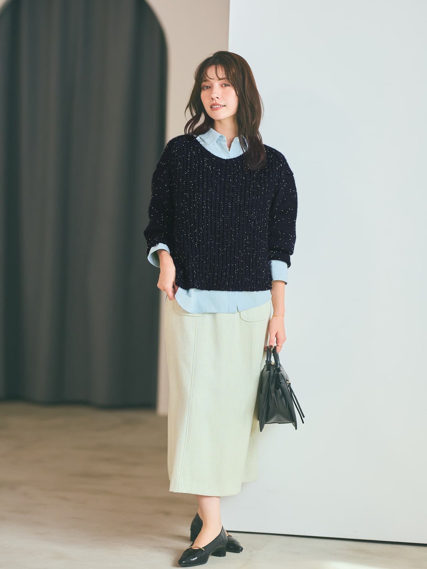 ビーズヤーンミックスニット　[通常]