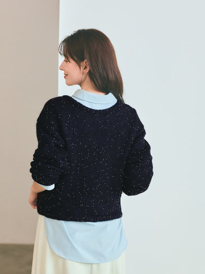 ビーズヤーンミックスニット　[通常]