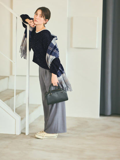 ウォームダブルタックワイドパンツ-short & regular　[一部予約]