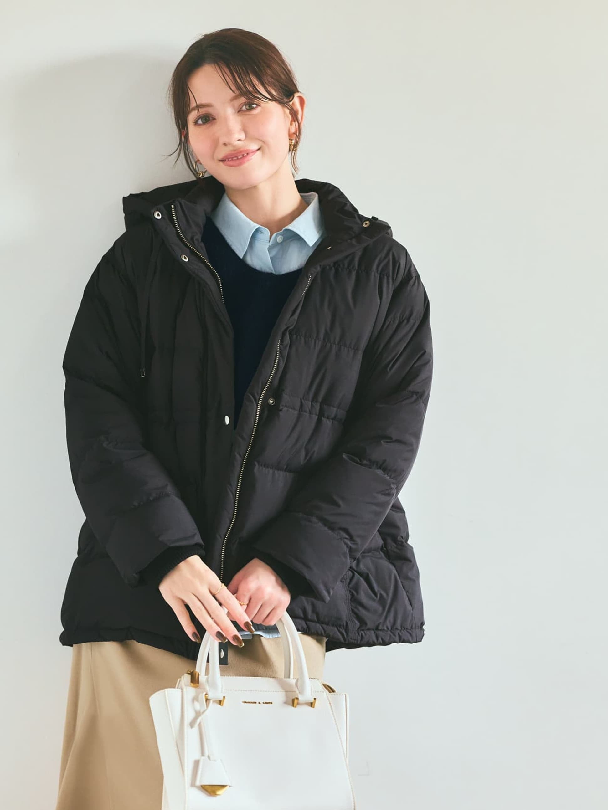 【美品】COHINA【KAWADA FEATHER/撥水】4ポケットダウン KAWADA FEATHER】 4ポケットダウン | 小柄・低身長女性向け