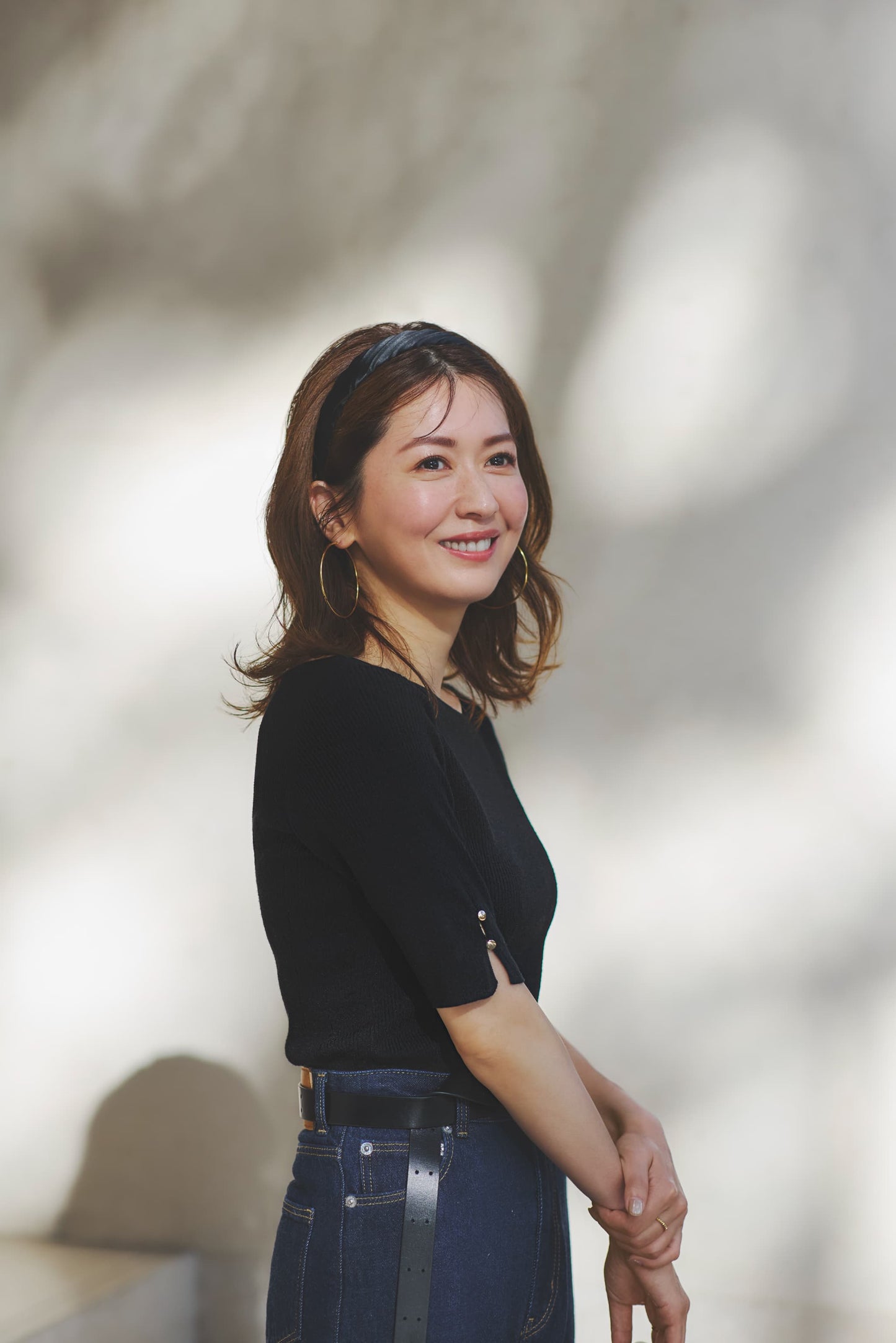 アシメネック2wayリブニット　[通常]