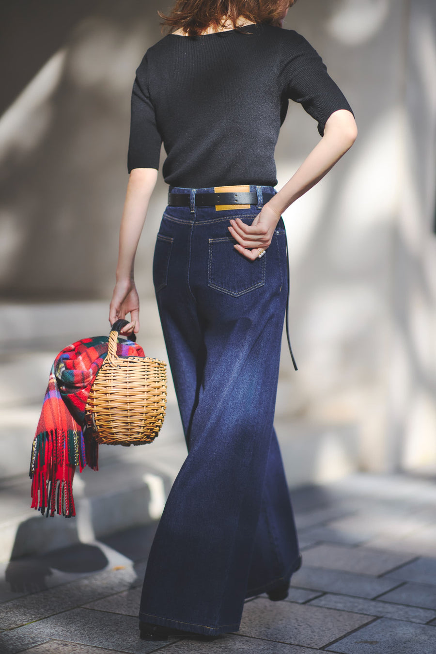 ＜CLASSY.掲載＞KUROKI DENIM フレアワイド-short & regular　[通常]