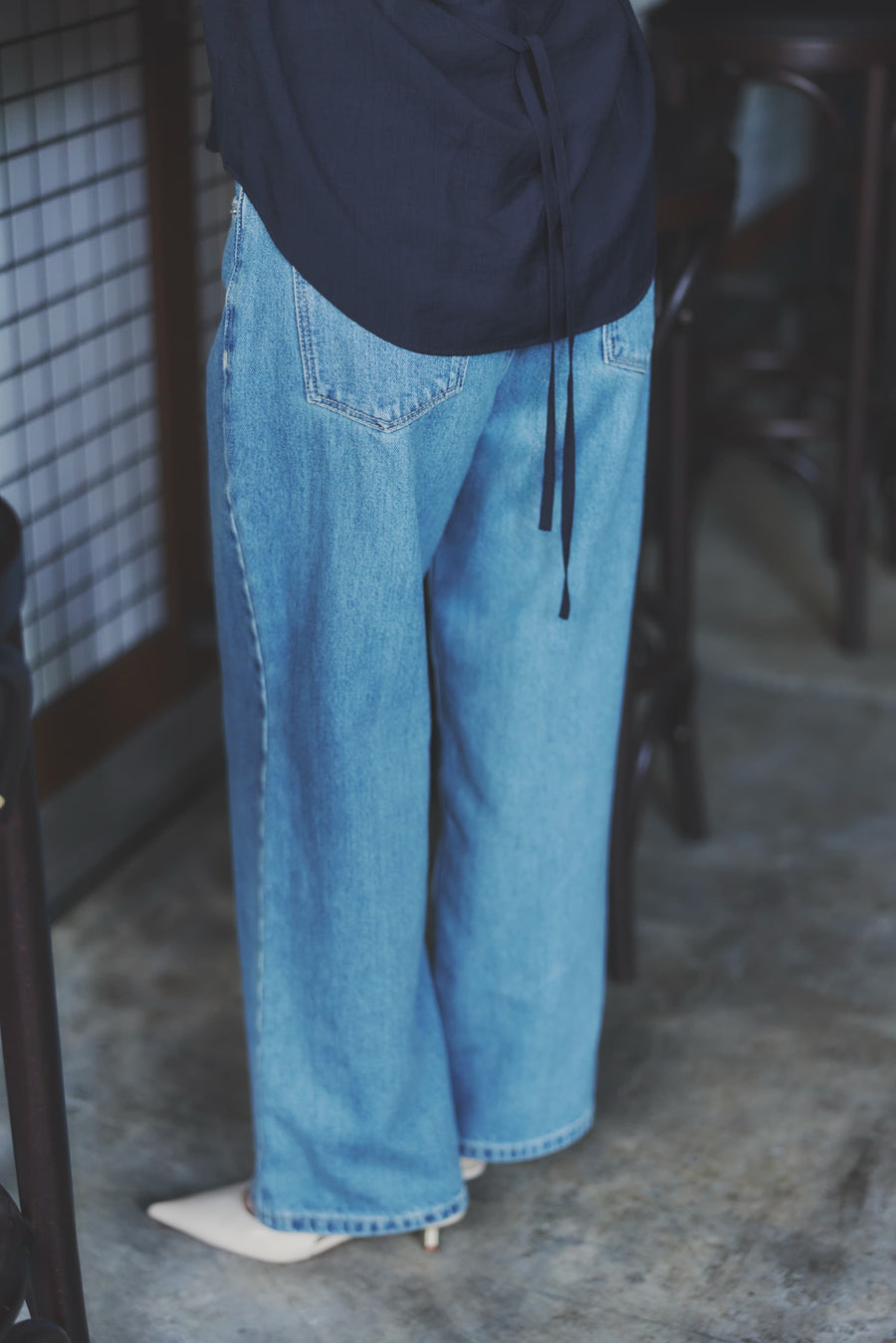 ＜sweetweb掲載＞KUROKI DENIM セミワイドストレート-short & regular　[通常]