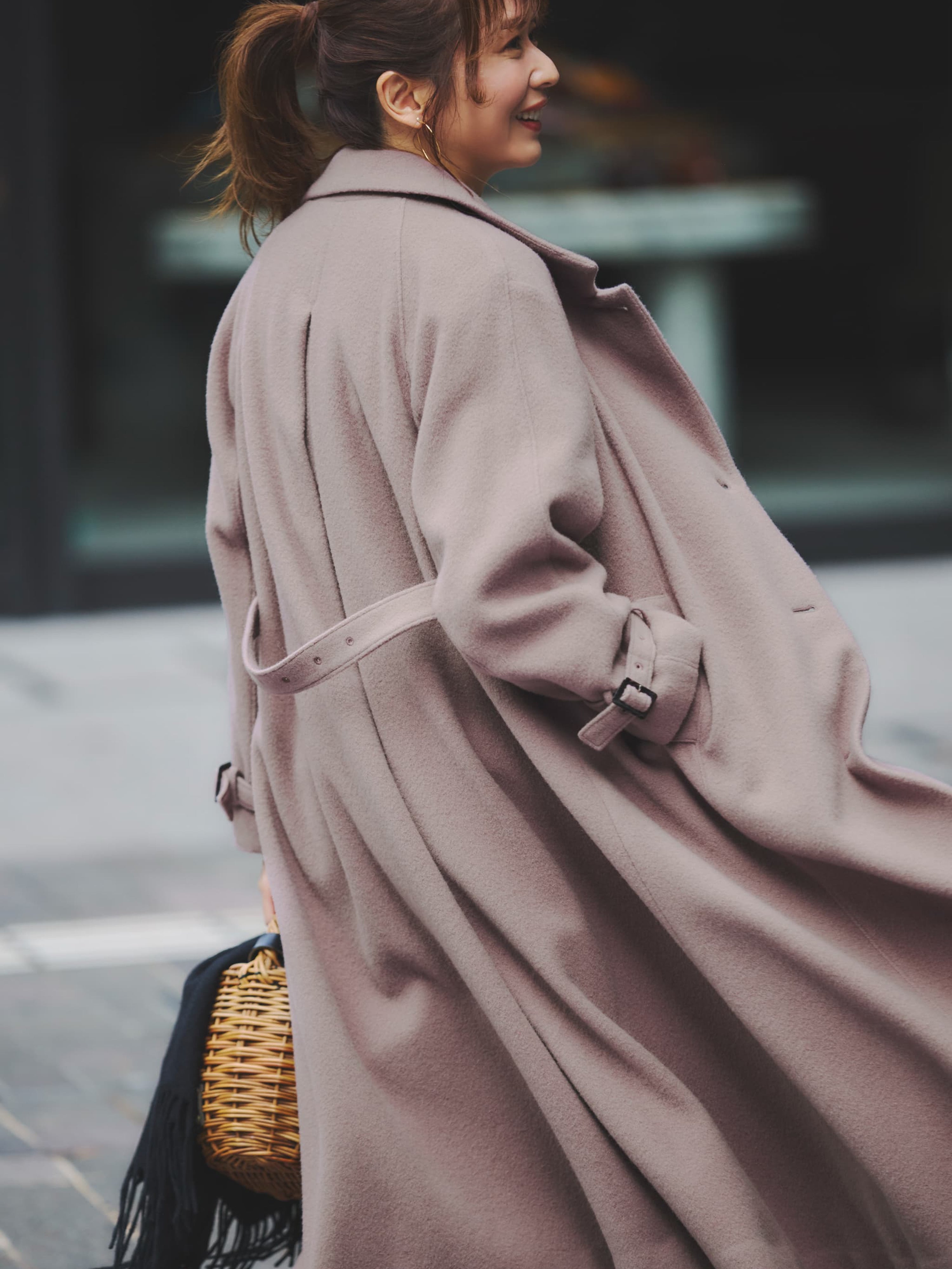 セミダブルバックフレアウールコート-short & regular | 小柄・低身長