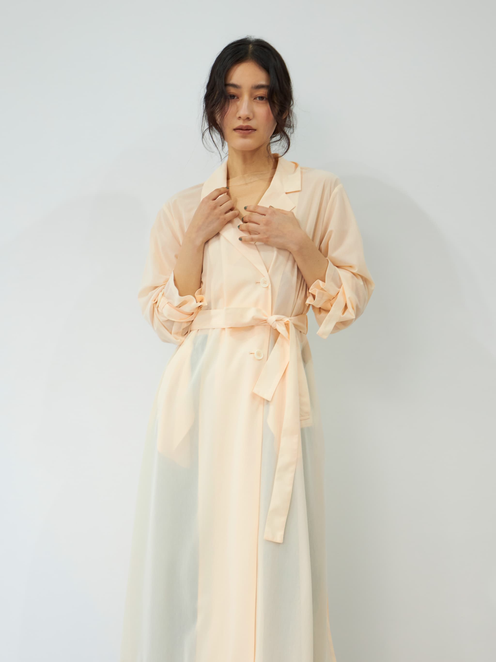 シアートリコットロングコート | 小柄・低身長女性向けファッション