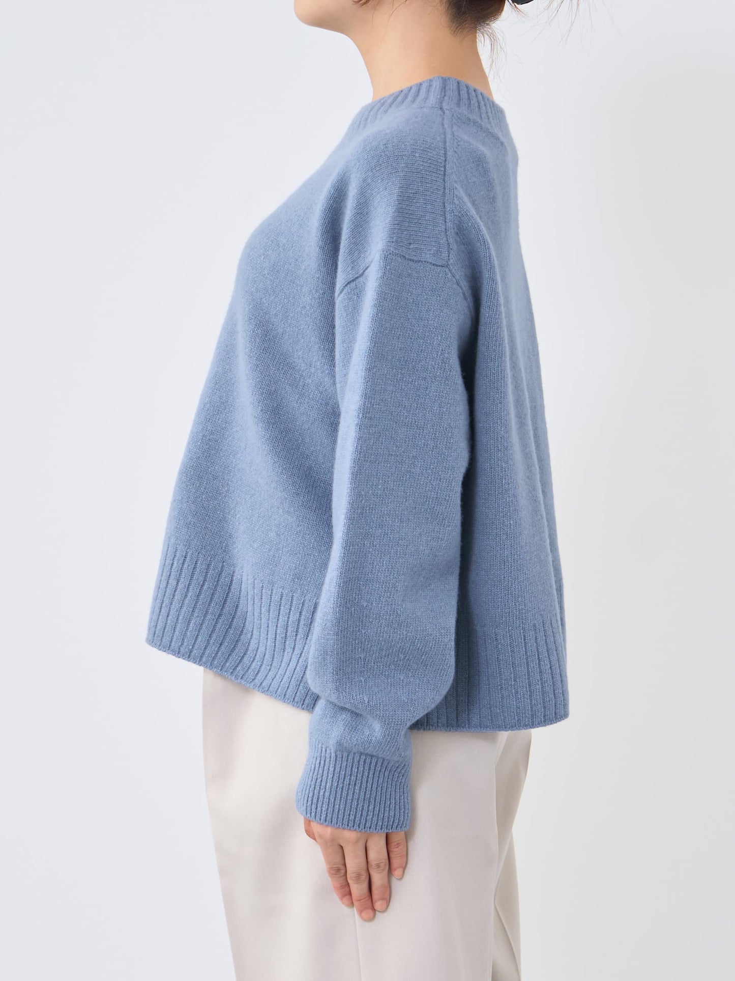 ウールカシミヤボトルネックニット　[通常]