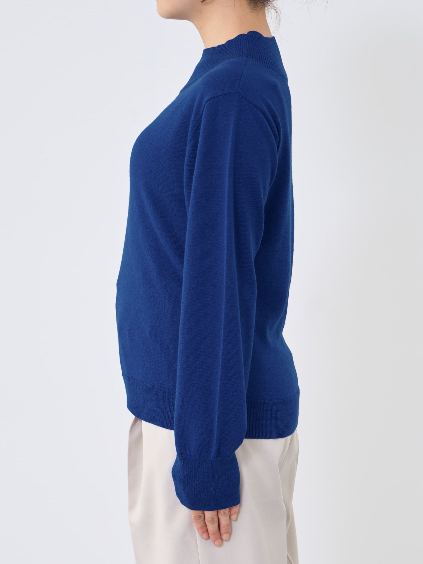 シルクウールハイネックニット　[通常]