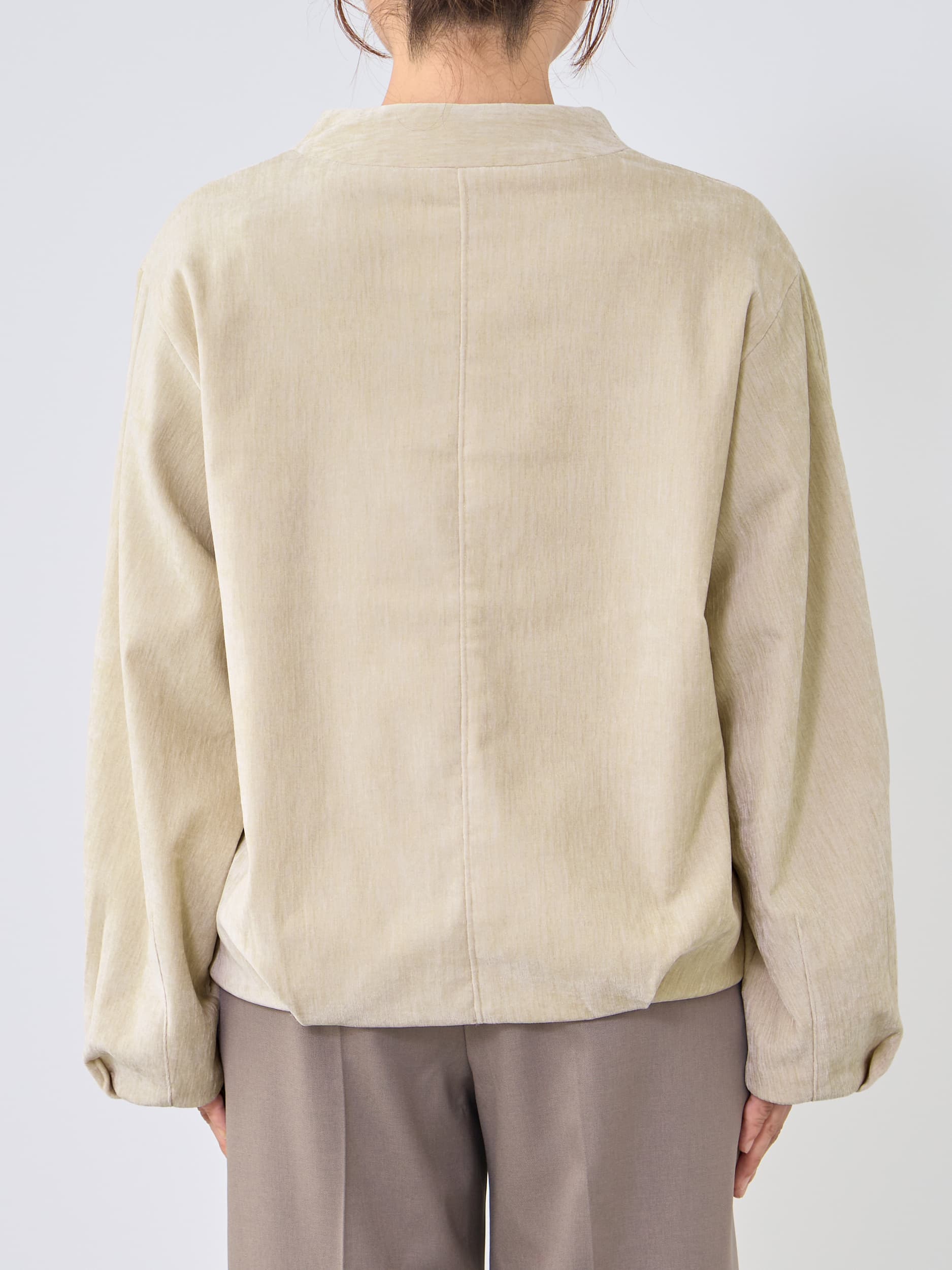 パウダリーベロアブルゾン | 小柄・低身長女性向けファッション通販