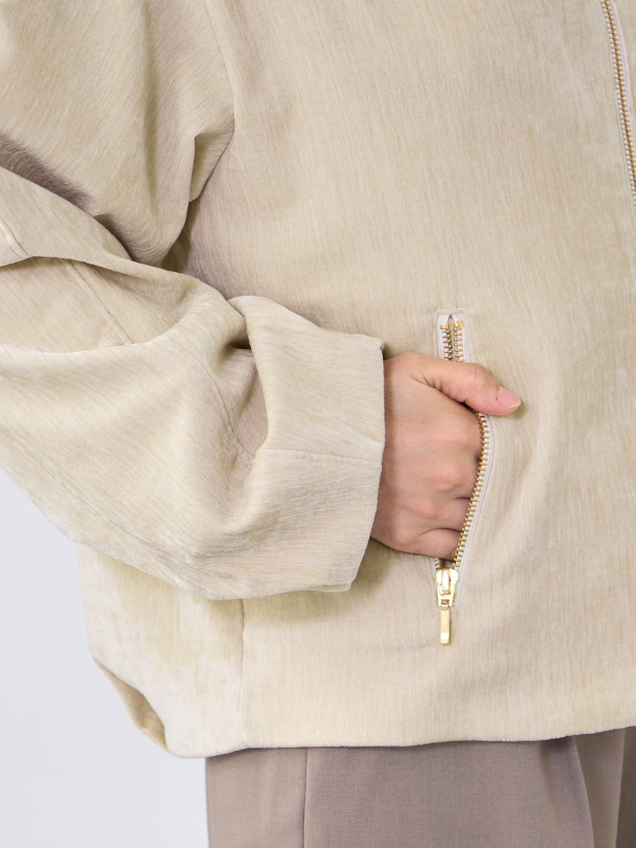 パウダリーベロアブルゾン　[通常]