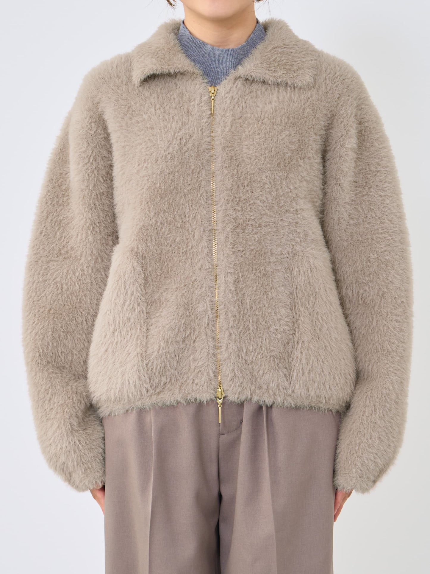 ※こちらが実物のカラーに一番お色味が近くなっております。（グレージュ）<br>143cm | B:73 W:60 H:81 股下:65  | ワンサイズ着用