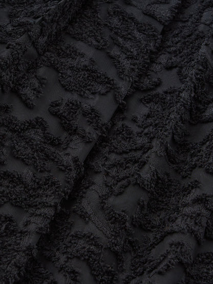 カットジャカードタックデザインブラウス　[通常]