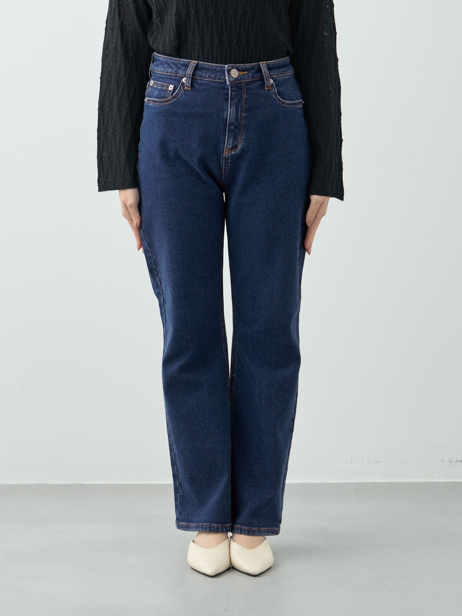 ※こちらが実物のカラーに一番お色味が近くなっております。（インディゴ）<br>149cm | B:77 W:60 H:83 股下:68.5 | regular-XS着用 (ヒールの高さ:3.5cm)