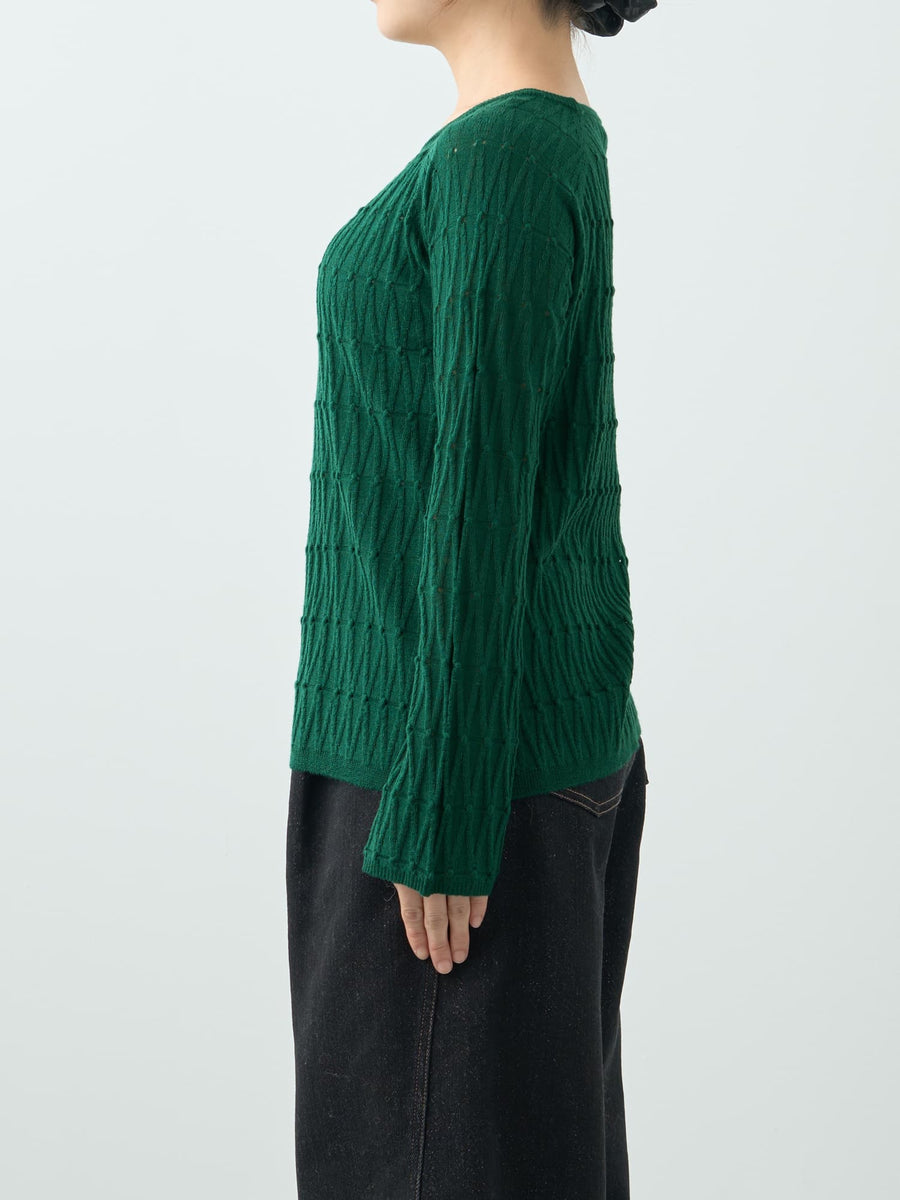 ジオメトリックウールニット　[通常]