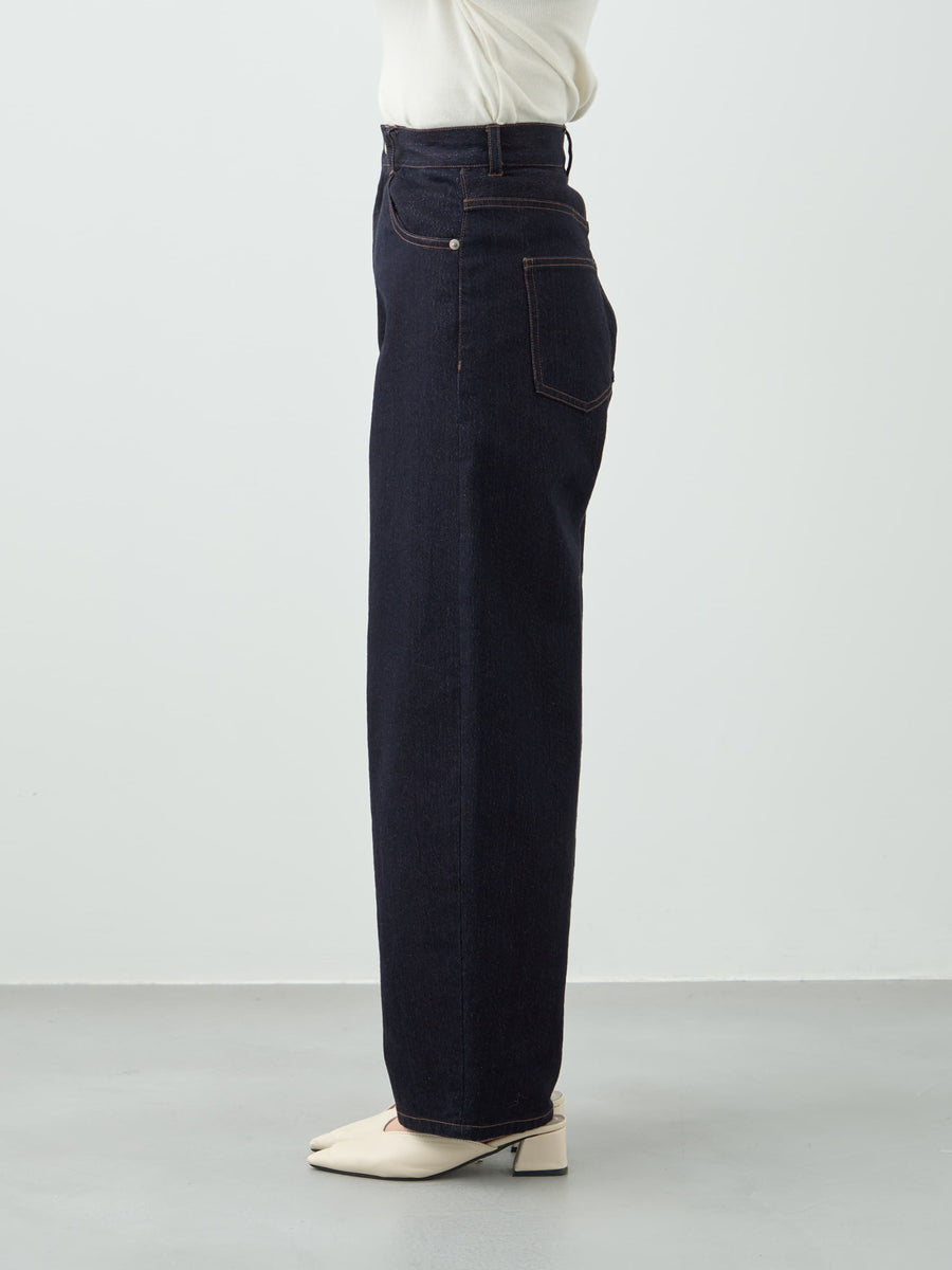 ラメコクーンデニムパンツ-short & regular　[通常]