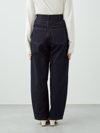 ラメコクーンデニムパンツ-short & regular　[通常]