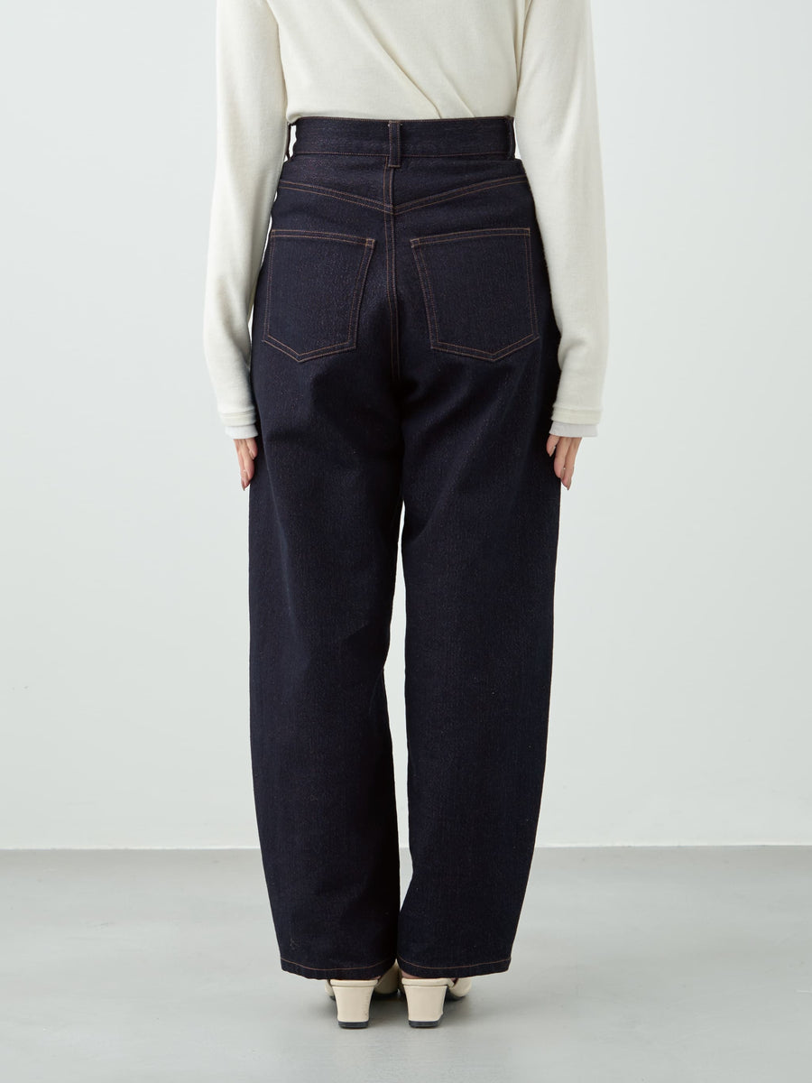 ラメコクーンデニムパンツ-short & regular　[通常]