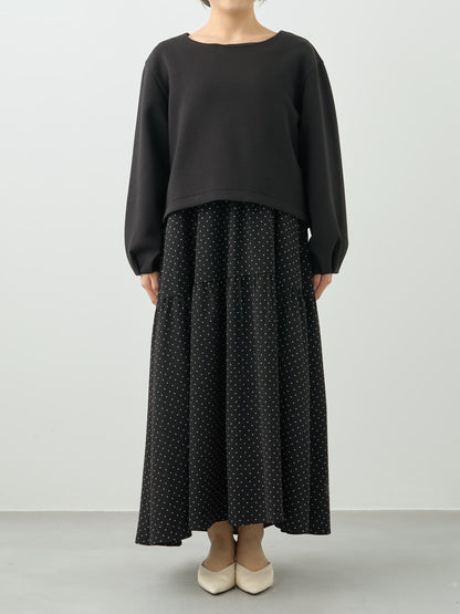 ※こちらが実物のカラーに一番お色味が近くなっております。（ブラック×ブラック）<br>143cm | B:73 W:60 H:81 股下:65  | short着用