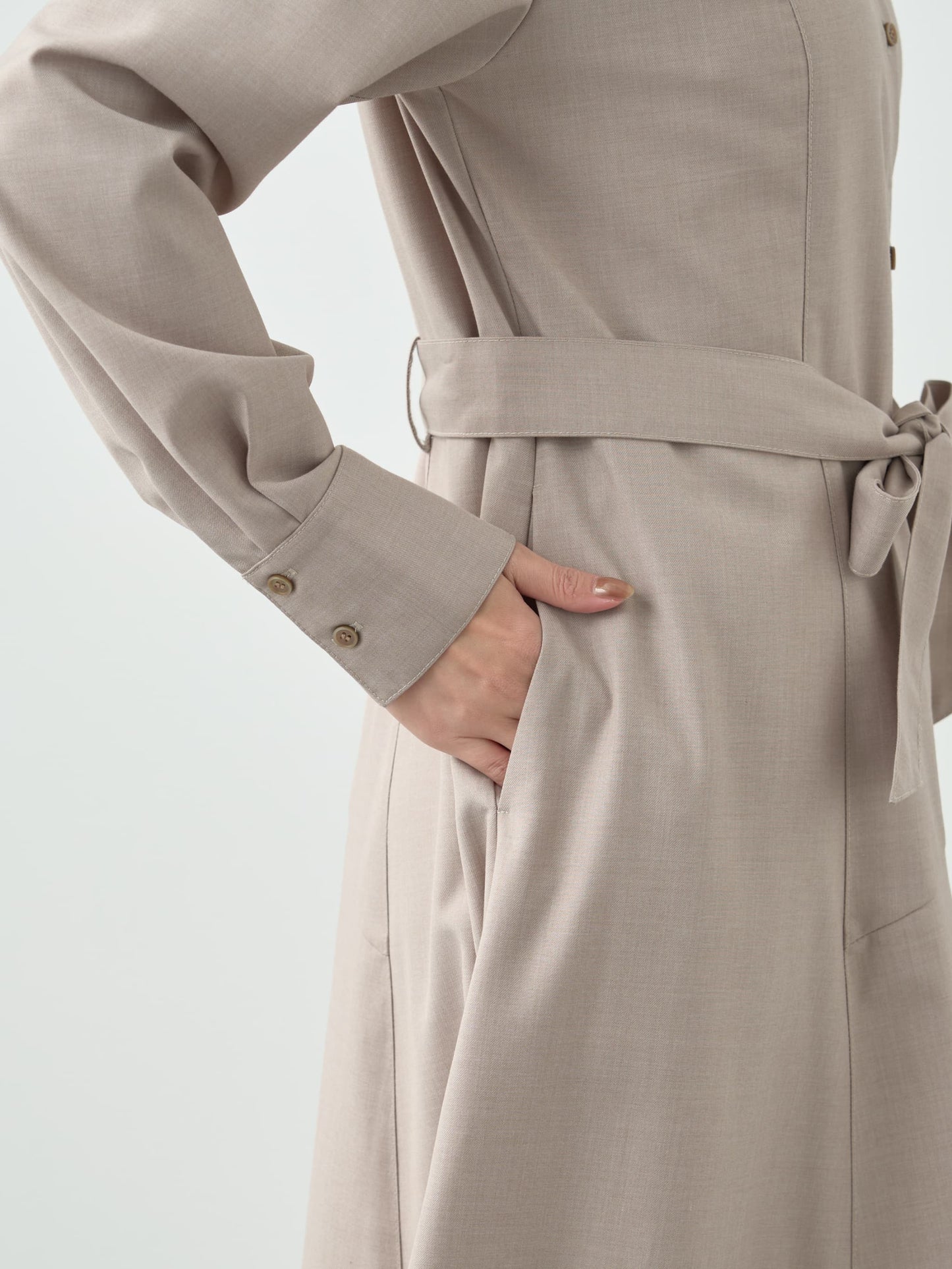 イレギュラーヘムシャツワンピース-short & regular　[通常]