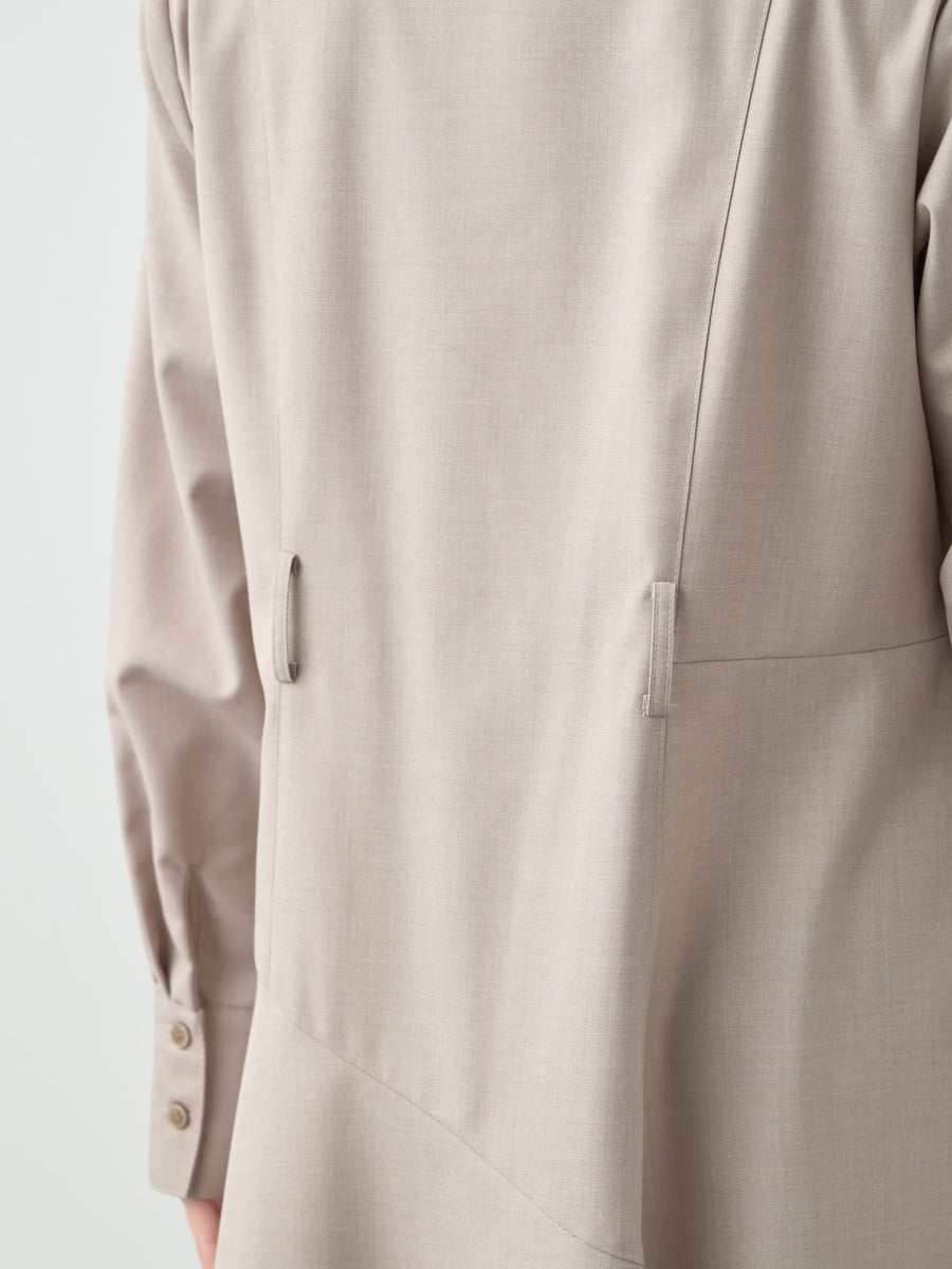 イレギュラーヘムシャツワンピース-short & regular　[通常]