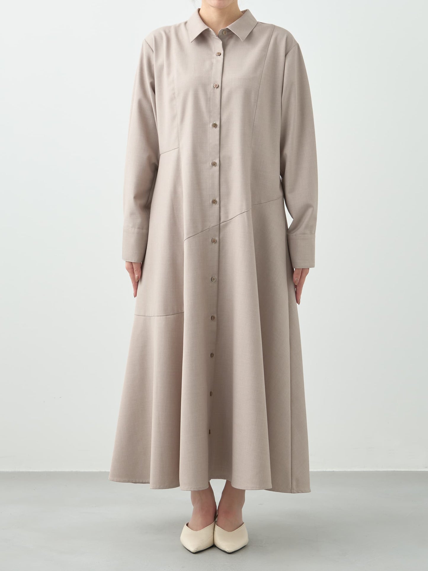 イレギュラーヘムシャツワンピース-short & regular　[通常]