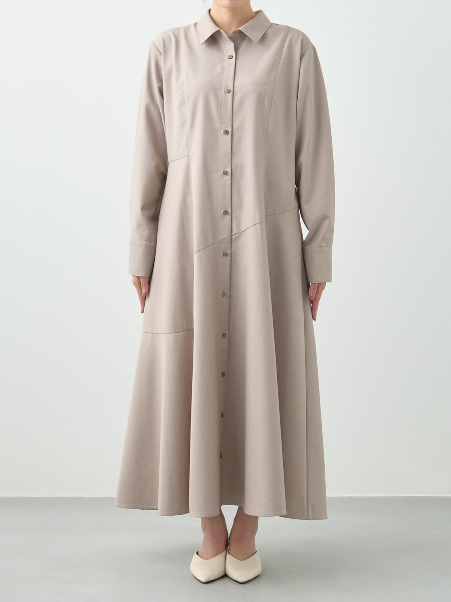 イレギュラーヘムシャツワンピース-short & regular　[通常]