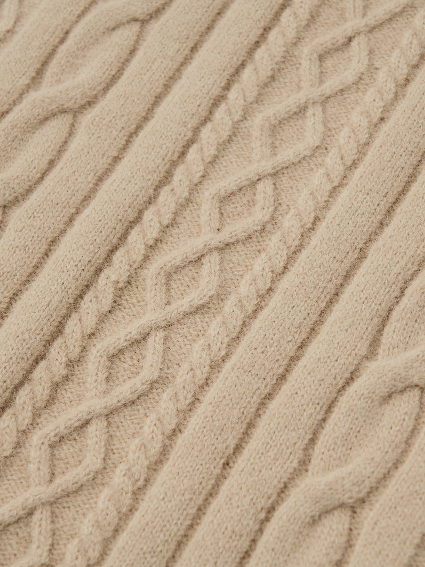 ケーブルミックスニットワンピース-short & regular　[通常]