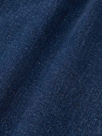 ウォームセミワイドストレートデニム-short & regular　[通常]