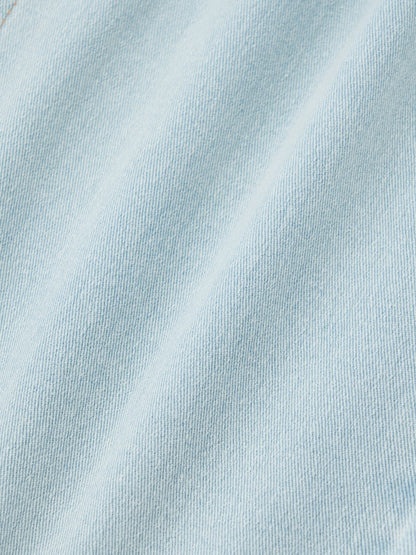 ウォームセミワイドストレートデニム-short & regular　[通常]