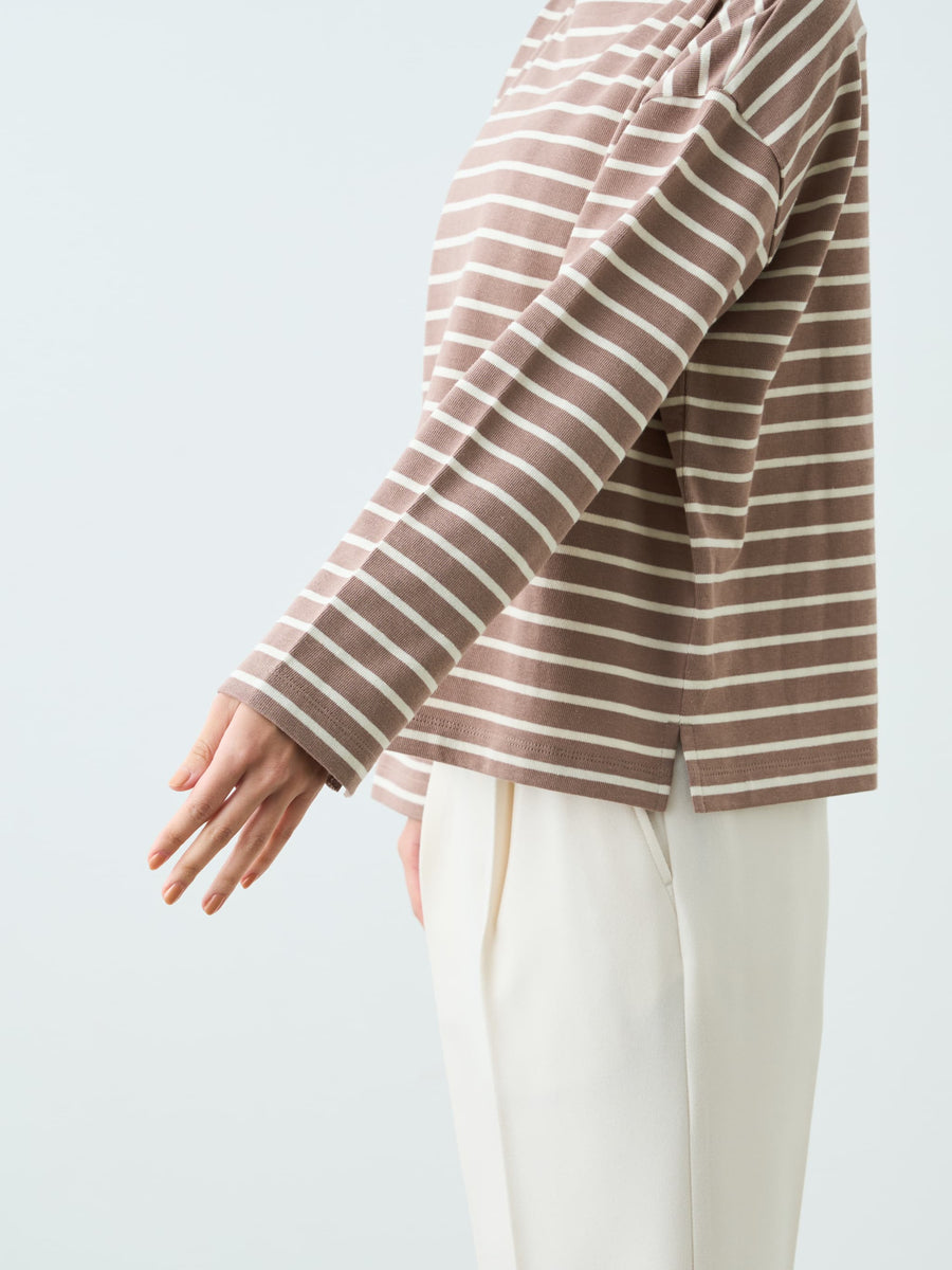 ボートネックバスクシャツ　[通常]