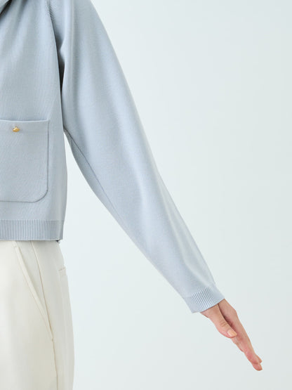 ゴールドボタンニットカーディガン　[通常]