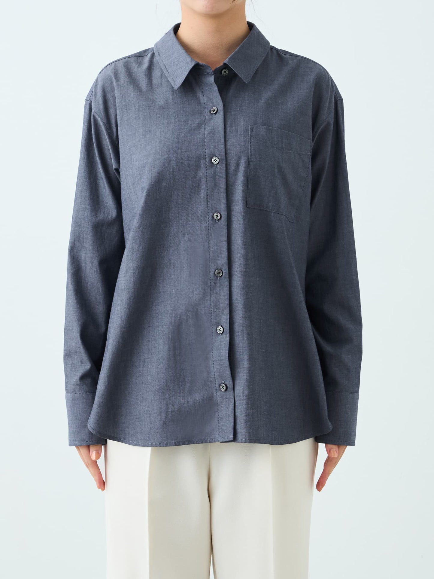 ※こちらが実物のカラーに一番お色味が近くなっております。（ダンガリー）<br>150cm | B:78 W:56 H:74 股下:69  | ワンサイズ着用