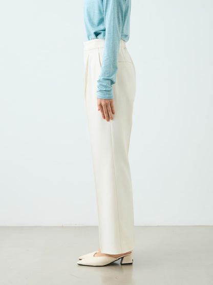 サイドスリットフレアパンツ-short & regular　[通常]