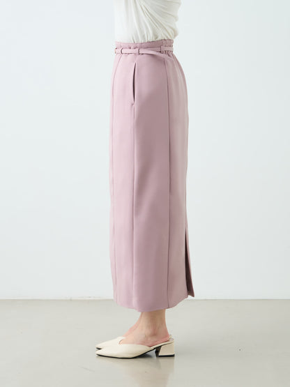 ベルト付きパネルIラインスカート-short & regular　[通常]