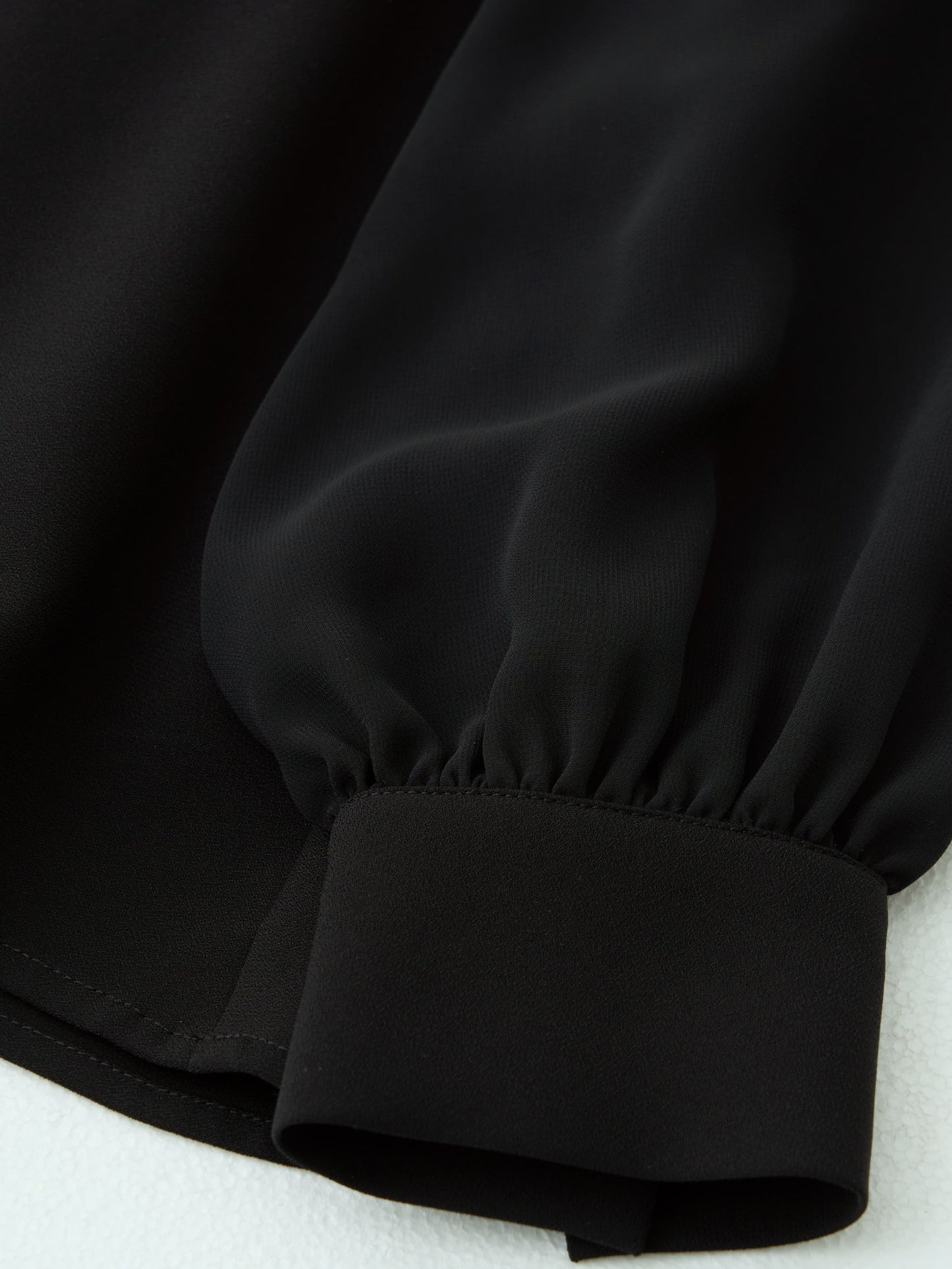 トリアセジョーゼットペプラムブラウス　[通常]