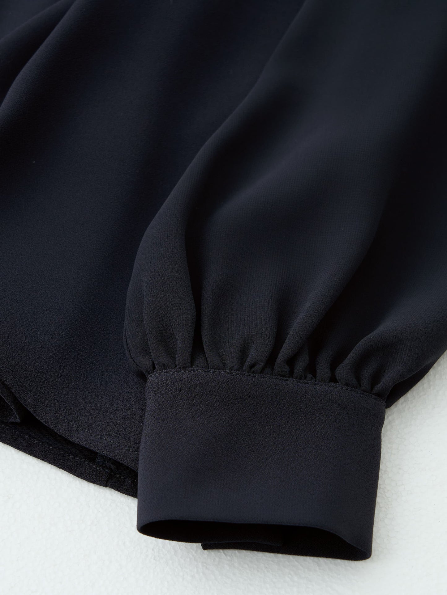 トリアセジョーゼットペプラムブラウス　[通常]