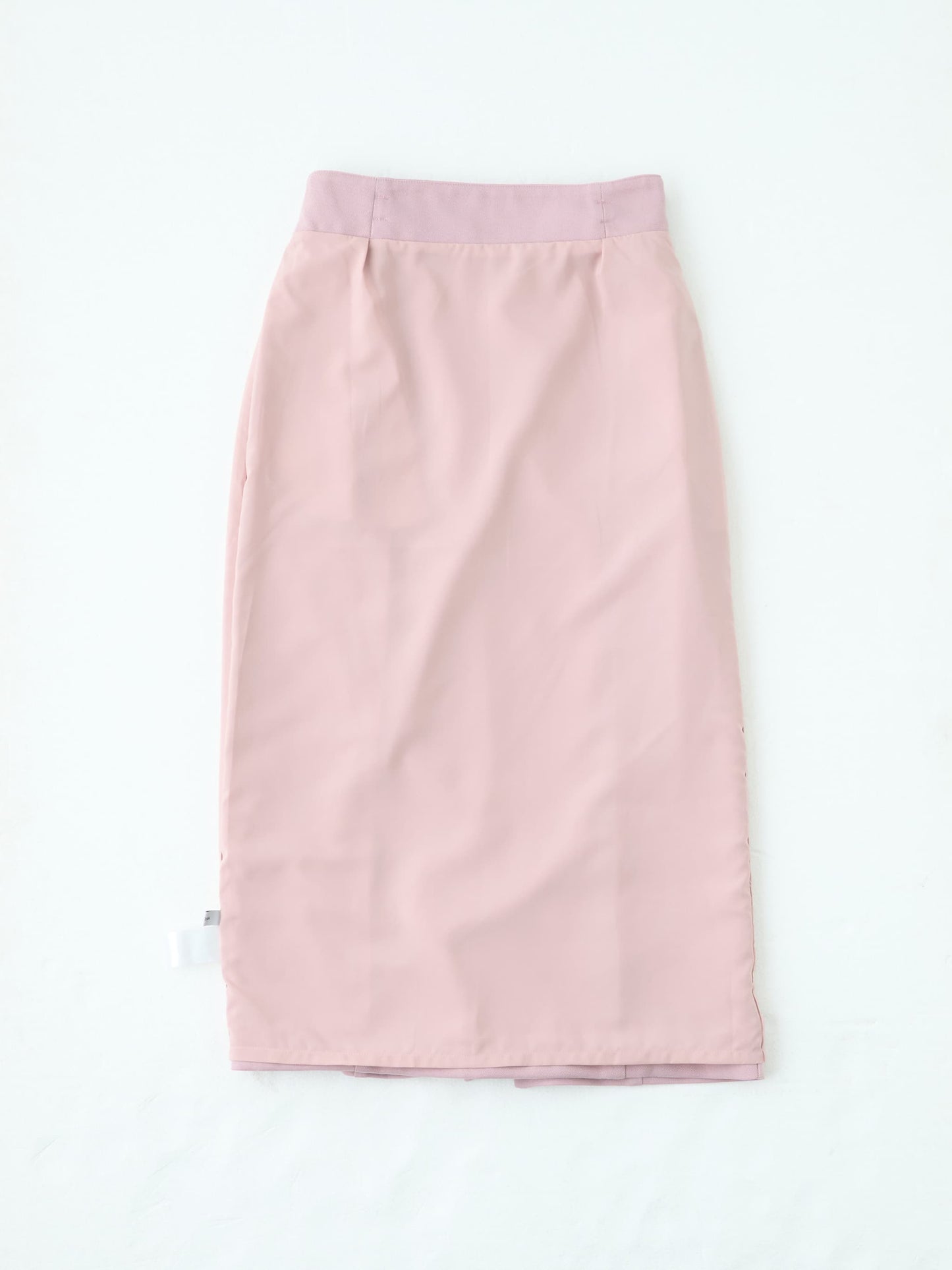 ベルト付きパネルIラインスカート-short & regular　[通常]