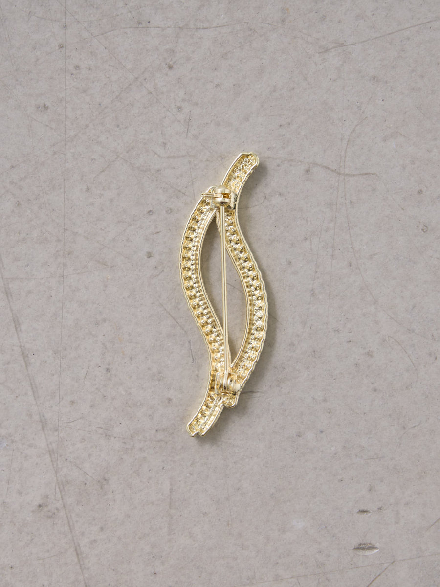 ラインストーンブローチ　[通常]