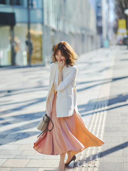 グロッシーボリュームフレアスカート　[通常]