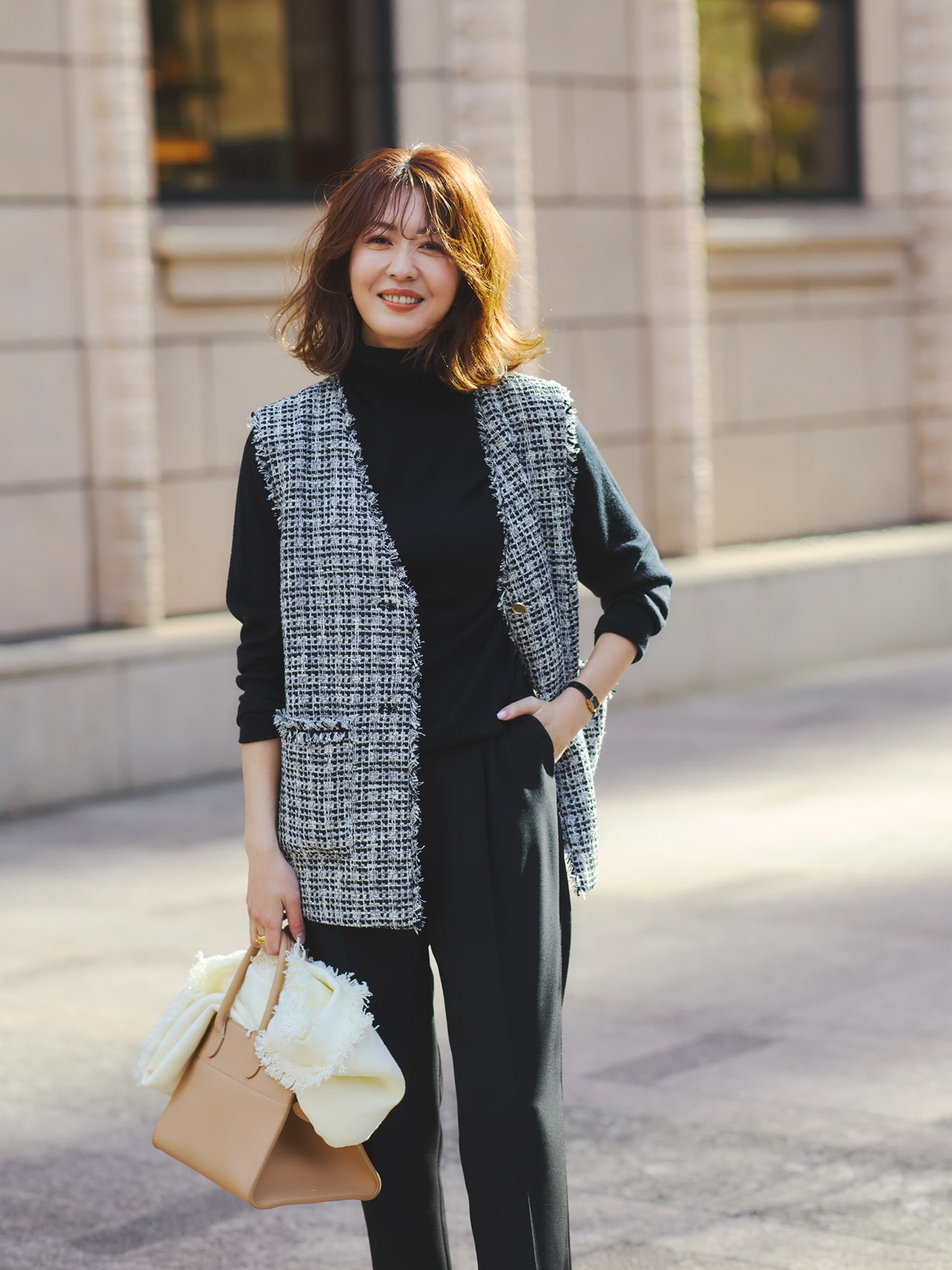 ミックスツイードジレ　[通常]