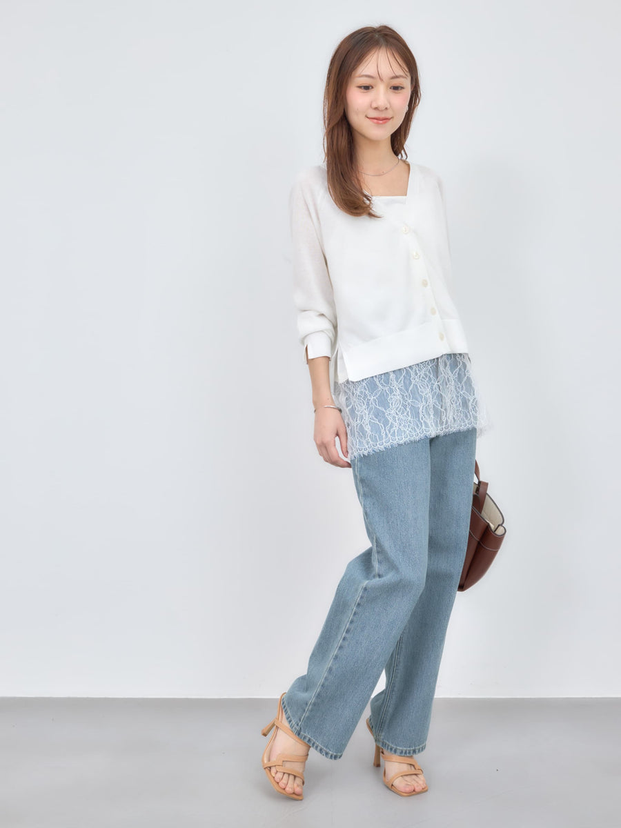 シアーVネックカーディガン　[通常]