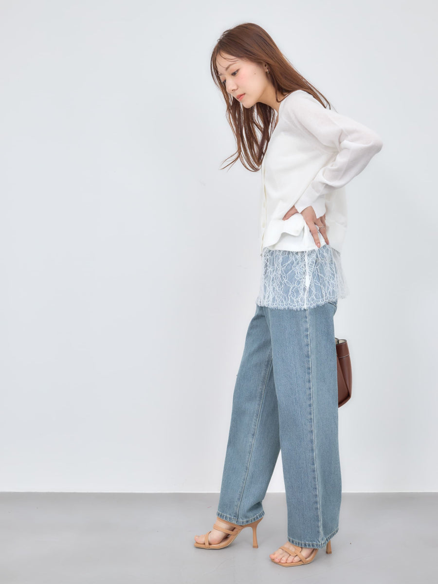 シアーVネックカーディガン　[通常]